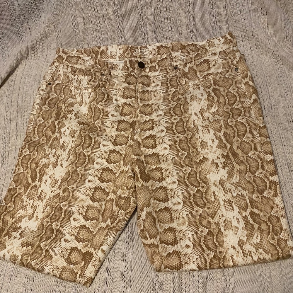 a.n.a Snake Print High Rise Skinny Ankle Jeans NWOT